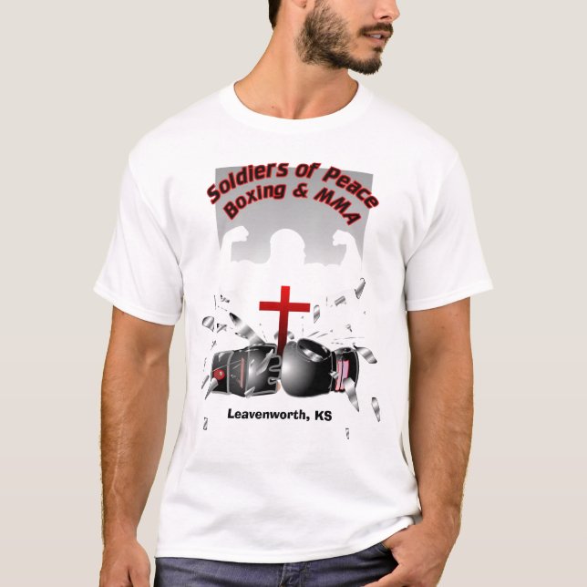 SolidersOfPeaceBoxing final, Leavenworth, KS T Shirt (Framsida)