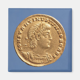Solidus av Constantine II cuirassed Caesar Magnet