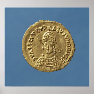 Solidus av Romulus Augustulus Poster