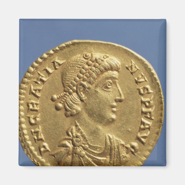 Solidus of Gratian draped Magnet (Framsidan)