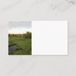 Solig äng visitkort