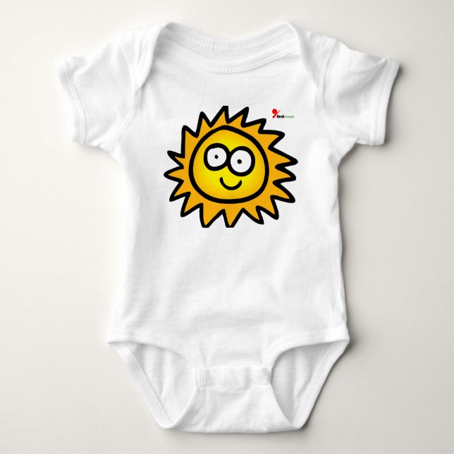 Solig babybodysuit t shirt (Framsida)