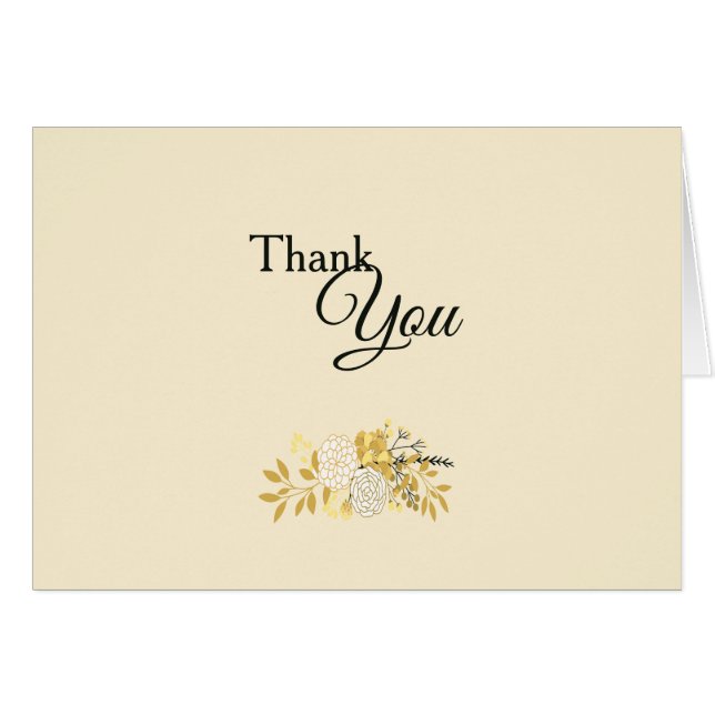 Solig blom- tackvågrät (det valfria fotoet) OBS kort (Framsidan Horizontal)