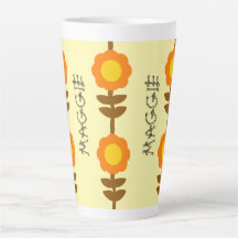 Solig blomlatte-mugg