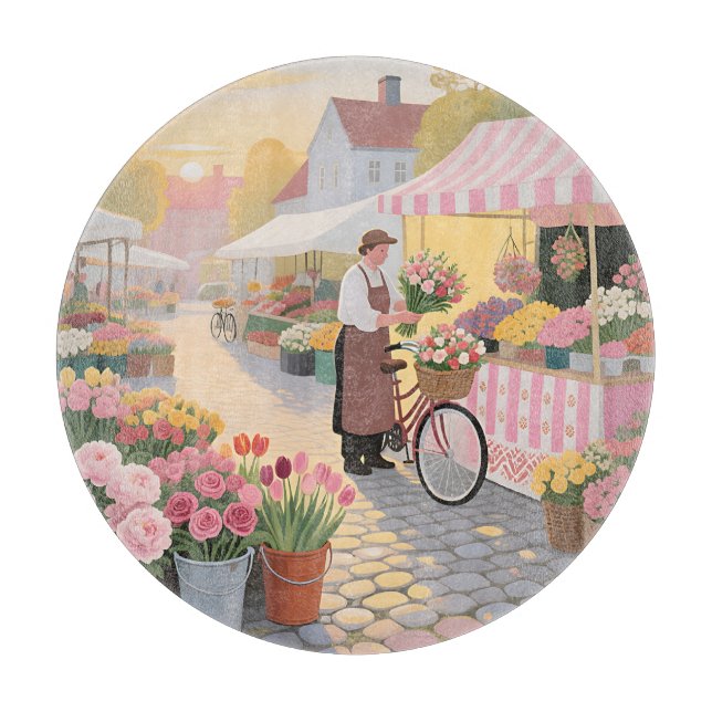 Solig blomster-gatusscen (Framsidan)