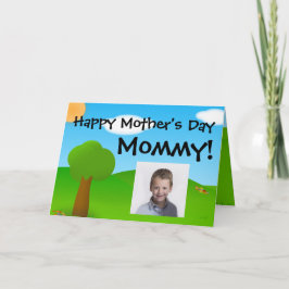 Solig Dag Mamma Morsdag Foto Grattiskort Kort