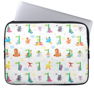 Solig Dag Sesame Street Mönster Laptop Fodral