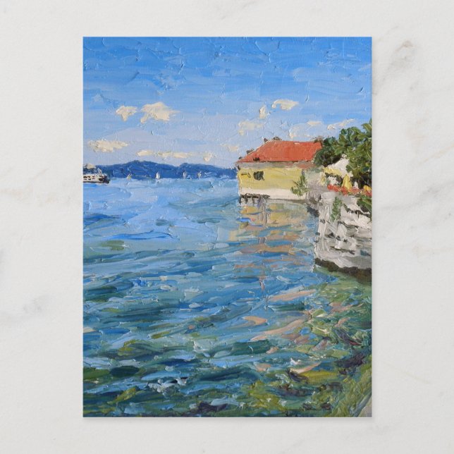 Solig dag vid Bodensjön (Södra Tyskland) Vykort (Framsida)