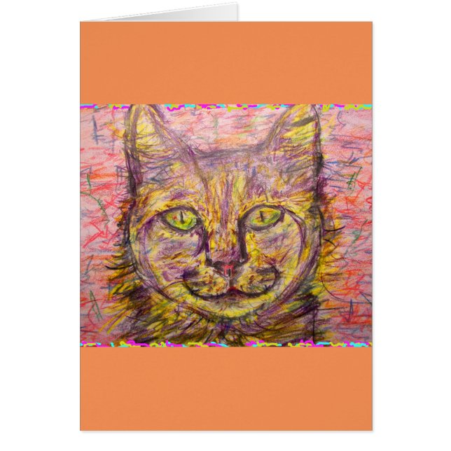 solig dagskatt hälsningskort (Framsidan)