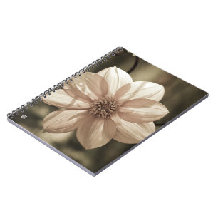 Solig Dahlia Anteckningsbok Med Spiral