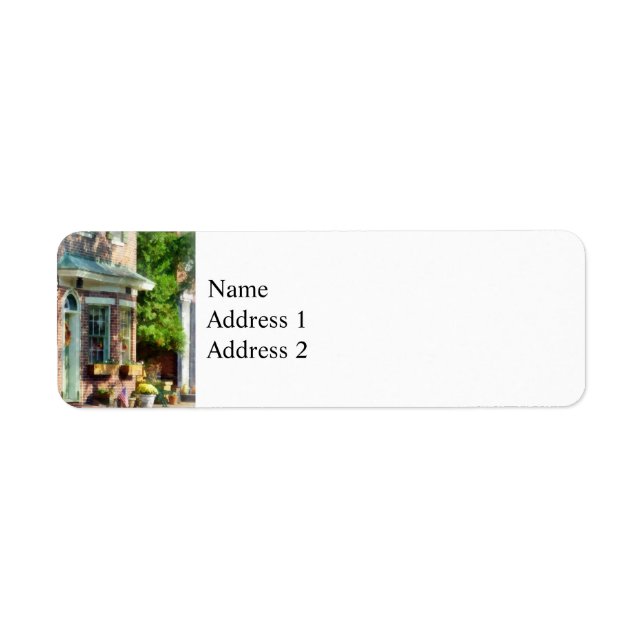 Solig eftermiddag New Castle DE Returadress Etikett (Framsidan)