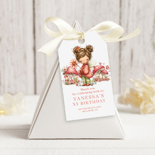Solig Fe 7-års Födelsedags Rosenskära Presentprese Presentetikett