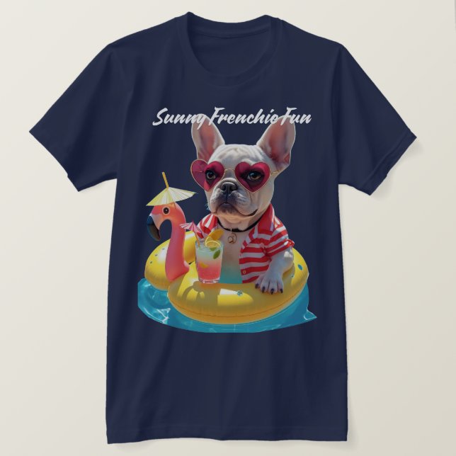 Solig Frenchie Kul T Shirt (Design framsida)
