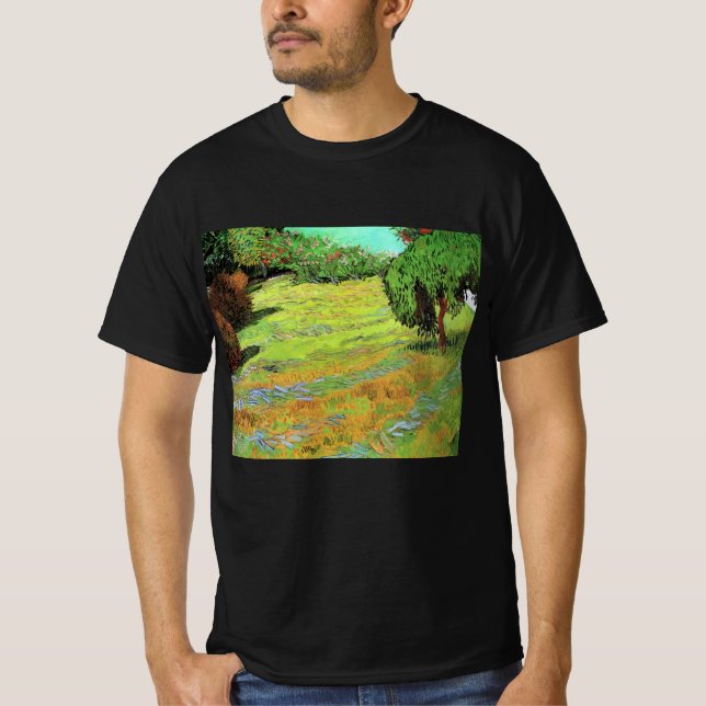 Solig gräsmatta i en offentlig park av Vincent van T Shirt (Framsida)