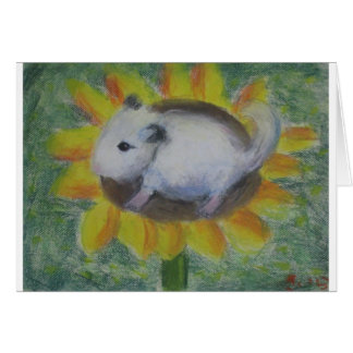Solig hamster hälsningskort