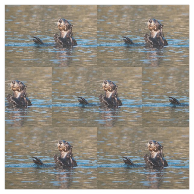 Solig havsutter tyg (Provkarta)