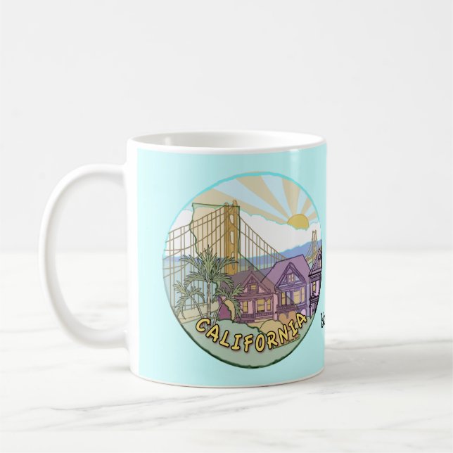 Solig Kalifornien-mugg Kaffemugg (Vänster)
