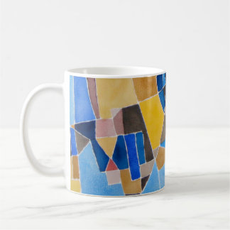 Solig kubistisk morgon kaffemugg