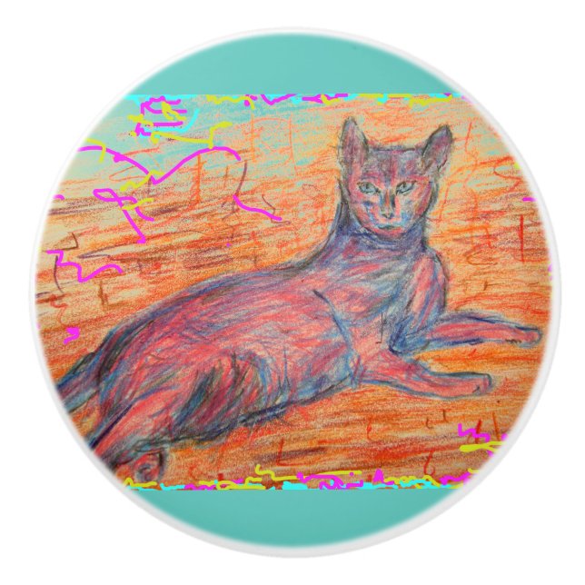 solig kullerstenkatt knopp (Framsidan)
