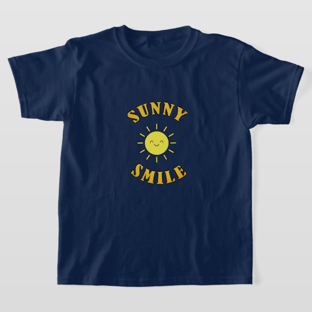 Solig leende T-shirt (Laydown)
