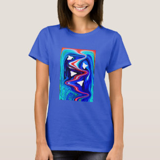 Solig semesterflod trendig t shirt
