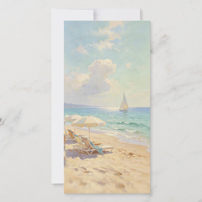 Solig strand Impressionistisk konst (Framsida)