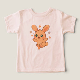 Solig Studsabbad Kanin Anpassad Baby Djur Illustra T Shirt
