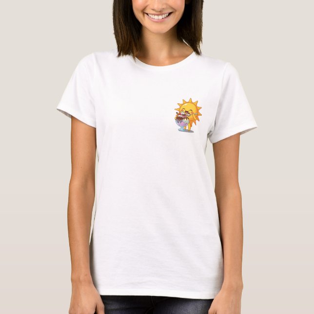 Solig Sundae-snack T Shirt (Framsida)