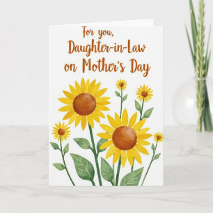 Solig svärdotter Mors dag-kort Kort