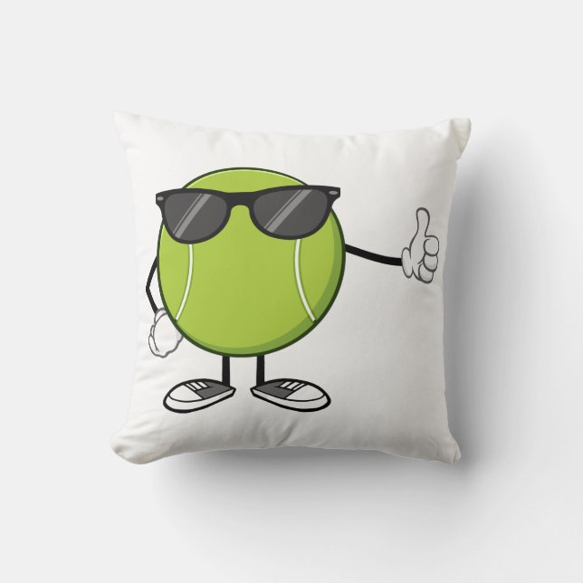 Solig tennisboll kudde (Framsida)