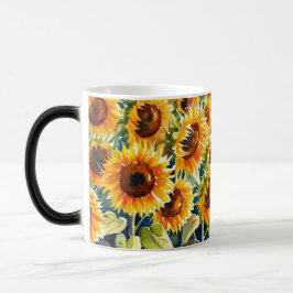 Soliga blommor magisk mugg