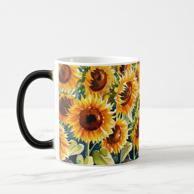 Soliga blommor magisk mugg (Vänster)