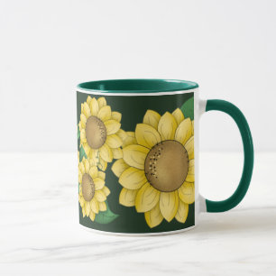Soliga blommor mugg