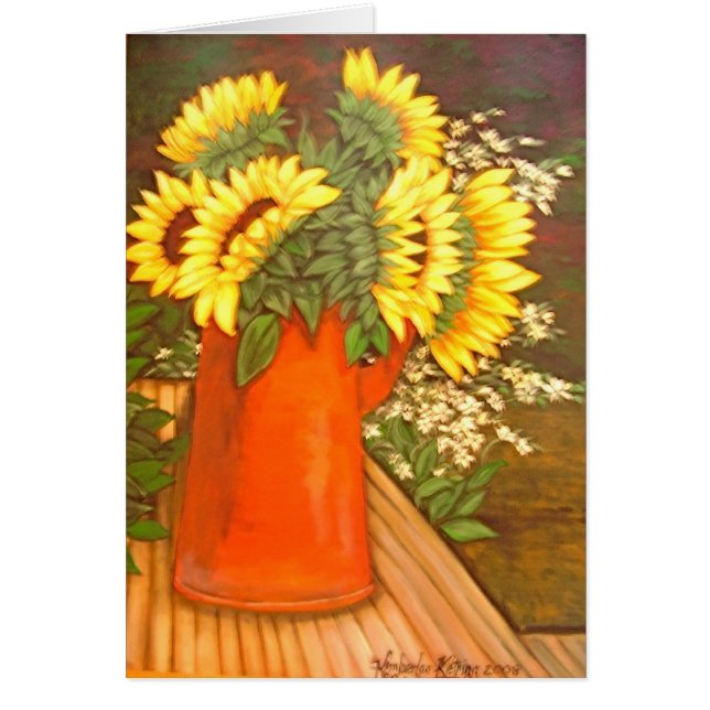 Soliga dagar hälsningskort (Framsidan)