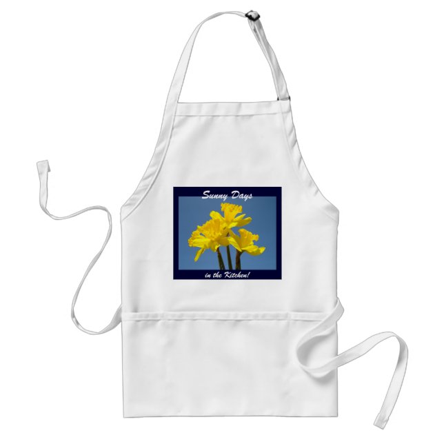 Soliga dagar i köket! förkläde Narcisser Blommor (Framsidan)
