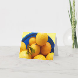 Soliga Florida Citroner på ett tomt vykort