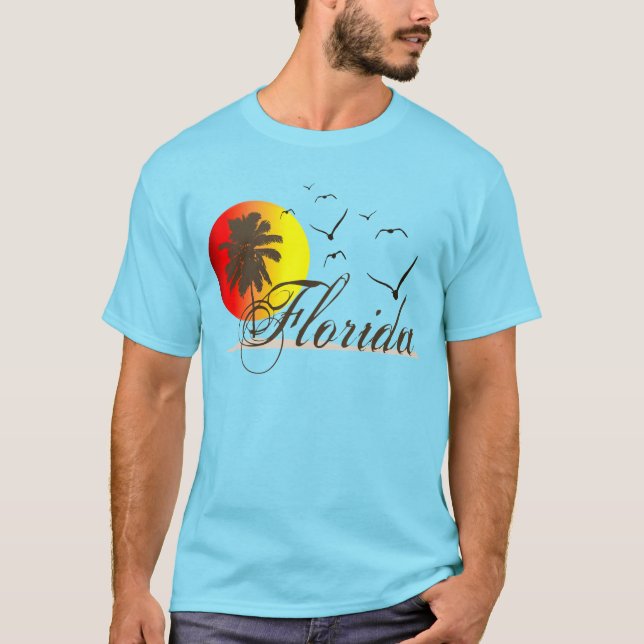 Soliga Florida solnedgångar T-shirt (Framsida)