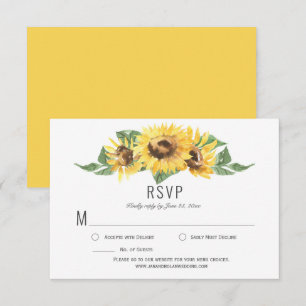 Soliga gula akvarellsolsångare RSVP   OSA Kort