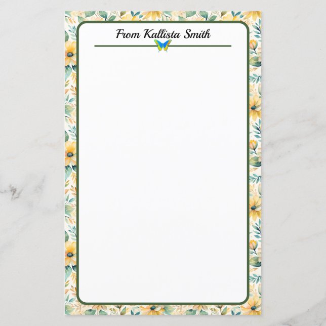 Soliga Guld Blommor (Framsida)