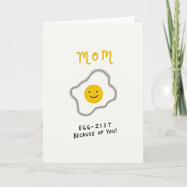Soliga Leenden Mamma Illustration Kort (Framsida)