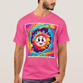 Soliga Vibrationer: Färgglad Glädje T Shirt