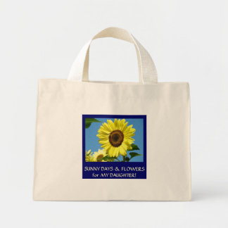 SOLIGT DAGSBLOMMA för DOTTER! Present Toteväska Ty Mini Tygkasse