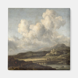 Soligt landskap magnet