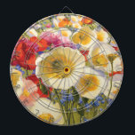 Soligt överflöd piltavla<br><div class="desc">© Shirley Novak/vild Apple.  En avbilda som presenterar ett fält av blommor i blom. Blommorna är mestadels vit,  med röda och orangar på sidorna.</div>