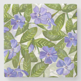 Soligt vintergrönadagmönster stenunderlägg