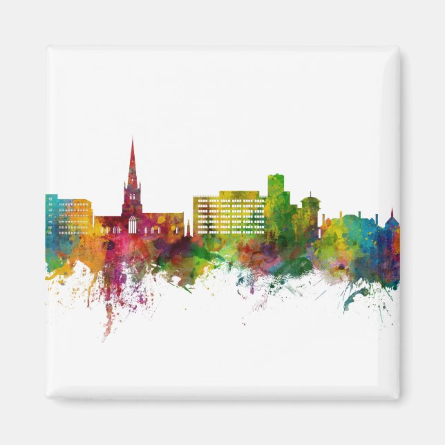 Solihull England Skyline Magnet (Framsidan)