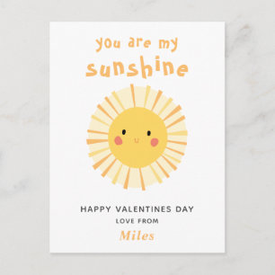 Solillustration för den akuta gulten valentines da vykort