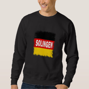 Solingen Tyskland med tysk Flagga Lång Ärmad Tröja