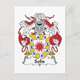 Solis Family Crest Vykort