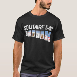 Solitaire-gåva för Manar-kortspel i Pappa Far T Shirt